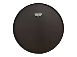 Espejo de pared 40 cm de diámetro marco de aluminio negro 03_0007934