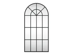Espejo de pared arco de hierro negro 40x80 cm ES859260