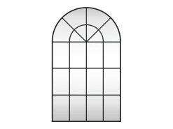 Espejo de pared arco de hierro negro 60x100 cm ES641122
