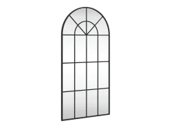 Espejo de pared arco de hierro negro 50x100 cm ES743315