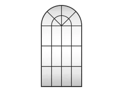 Espejo de pared arco de hierro negro 50x100 cm ES743315
