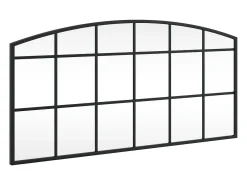 Espejo de pared arco de hierro negro 80x40 cm ES720088