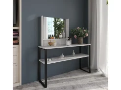 Espejo de pared blanco 70x10x65 sherry