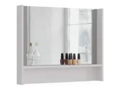 Espejo de pared blanco 80x10x65 sherry