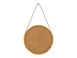 Espejo de pared con correa dorado 40 cm ES230255