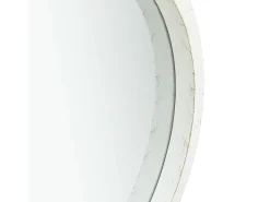 Espejo de pared con correa 40 cm Blanco
