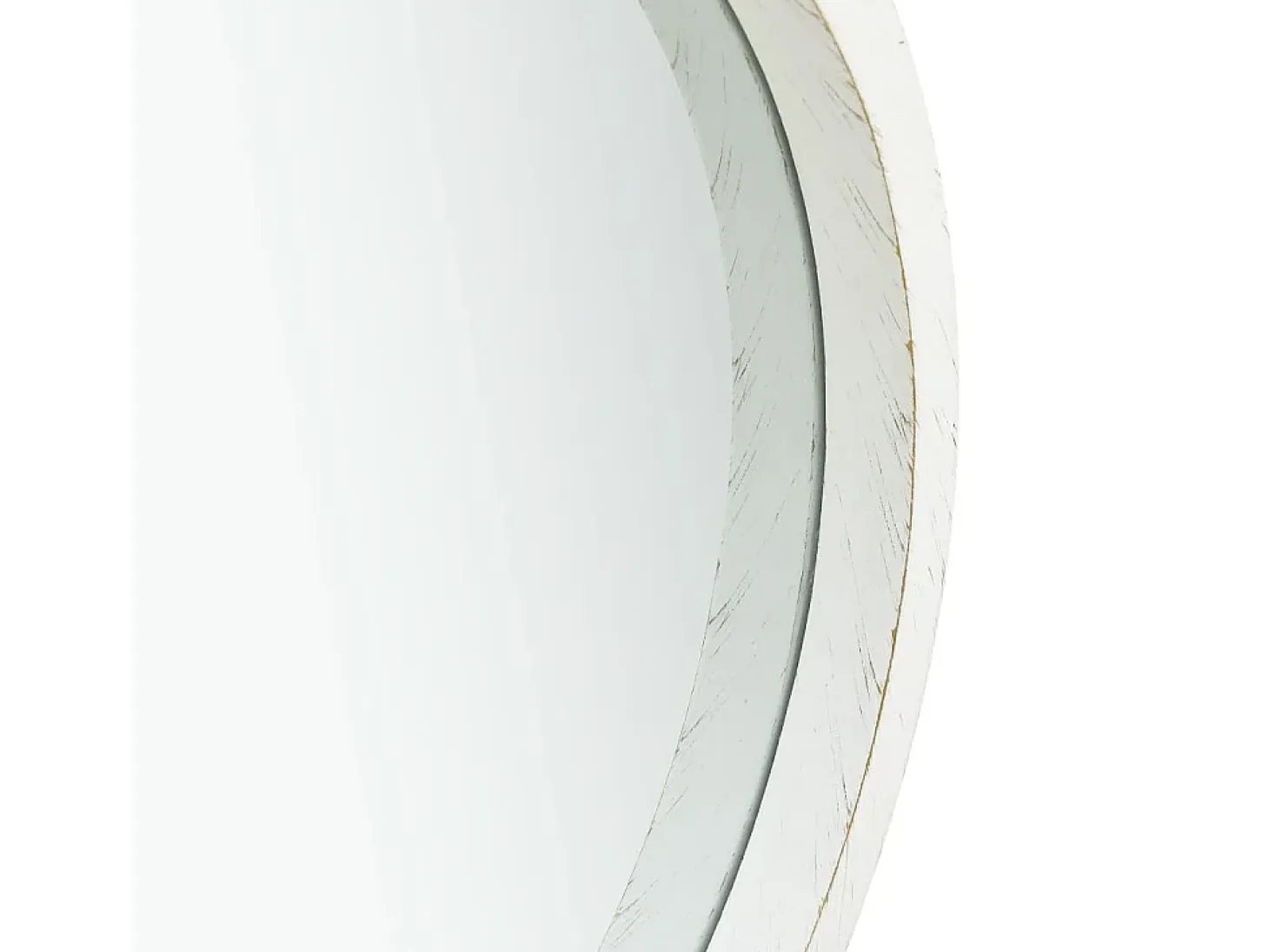 Espejo de pared con correa 40 cm Blanco
