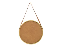 Espejo de pared con correa 50 cm Oro