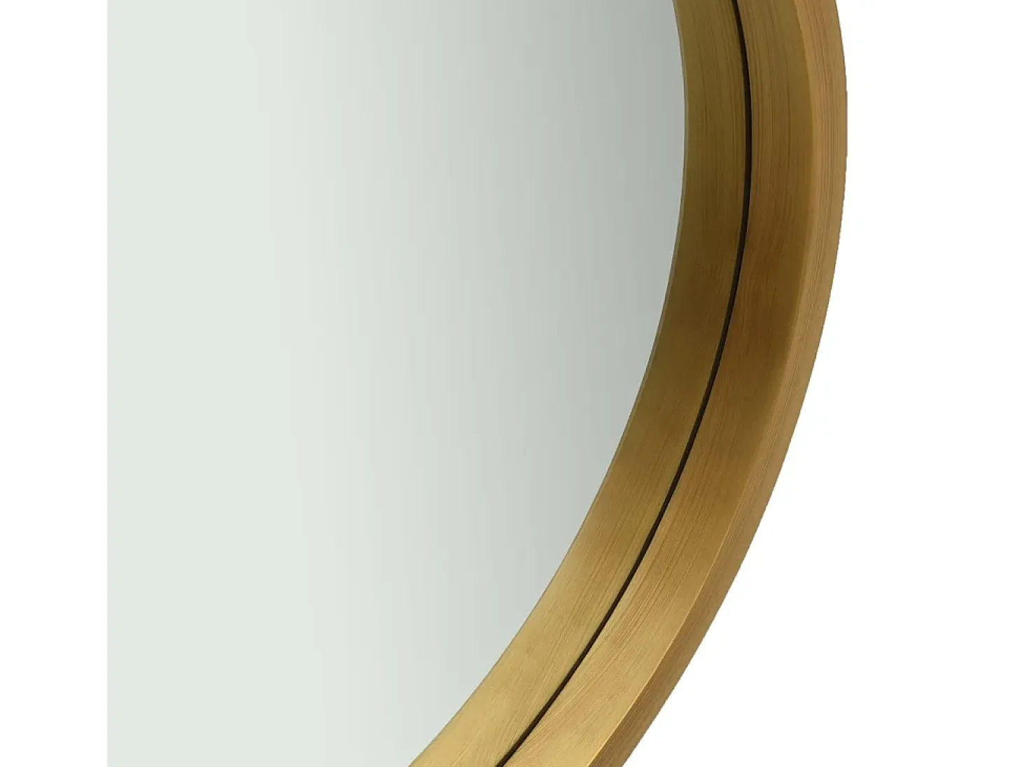 Espejo de pared con correa dorado 50 cm ES854731