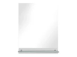 Espejo de pared con estante de vidrio templado 20x40 cm ES124835