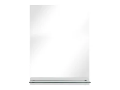 Espejo de pared con estante de vidrio templado 30x50 cm ES719096