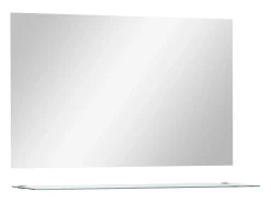 Espejo de pared con estante de vidrio templado 100x60 cm ES680690