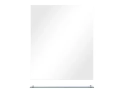 Espejo de pared con estante de vidrio templado 50x60 cm ES321427