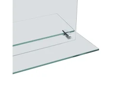 Espejo de pared con estante de vidrio templado 50x70 cm ES920734