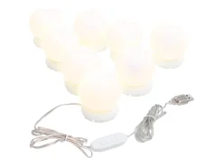 Espejo de pared con luces LED Cristal Redondo