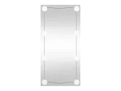 Espejo de pared con luces LED vidrio rectangular 30x60 cm ES562919