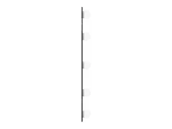 Espejo de pared con luces LED 20x50 cm cristal ovalado