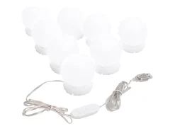 Espejo de pared con luces LED Cristal Redondo