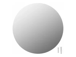 Espejo de pared con luces LED redondo de vidrio ES312264