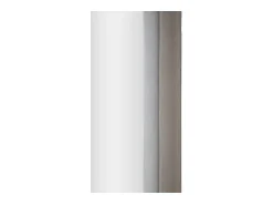 Espejo de pared con marco arqueado de tela 160x60x4 cm Cloe - Gris