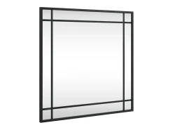 Espejo de pared cuadrado de hierro negro 50x50 cm ES480835