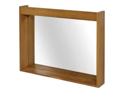 Espejo de pared de teca MCW-M75