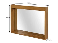 Espejo de pared de teca MCW-M75