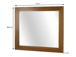 Espejo de pared de teca MCW-M75