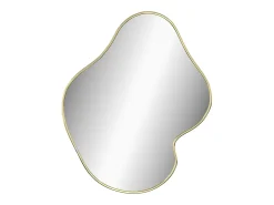 Espejo de pared dorado 50x40 cm