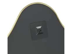 Espejo de pared dorado 60x50 cm ES390959