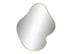 Espejo de pared dorado 60x50 cm