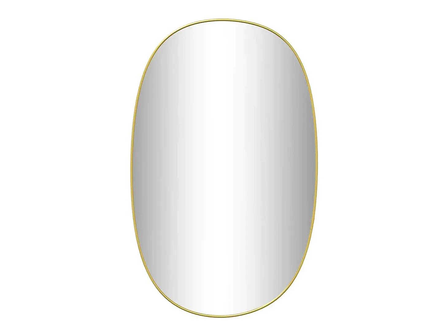 Espejo de pared dorado 70x45 cm