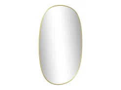 Espejo de pared dorado 70x45 cm