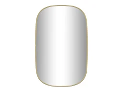 Espejo de pared dorado 70x45 cm ES856326