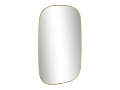 Espejo de pared dorado 80x50 cm ES480438