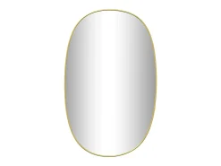 Espejo de pared dorado 80x50 cm