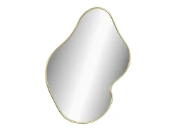 Espejo de pared dorado 50x40 cm ES387907