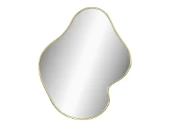 Espejo de pared dorado 50x40 cm ES387907