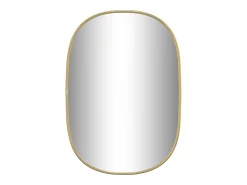 Espejo de pared dorado 50x35 cm ES748255