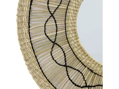 Espejo de Pared en Algas Marinas Redondo Bask Natural Ø55cm Thinia Home