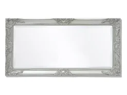 Espejo de pared estilo barroco 100x50 cm Plata
