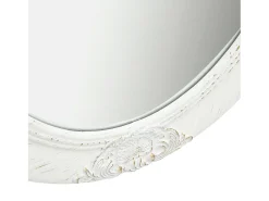 Espejo de pared estilo barroco blanco 50x70 cm ES552715