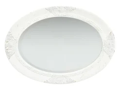 Espejo de pared estilo barroco blanco 50x70 cm ES552715