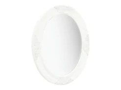 Espejo de pared estilo barroco blanco 50x60 cm ES814549