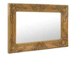Espejo de pared estilo barroco dorado 60x40 cm ES144746