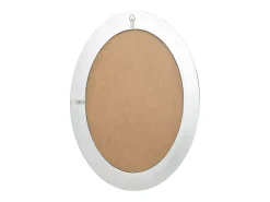 Espejo de pared estilo barroco plateado 50x70 cm ES408613