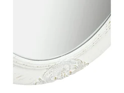 Espejo de pared estilo barroco 50x60 cm Blanco