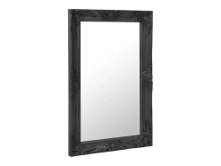 Espejo de pared estilo barroco negro 50x80 cm ES226418
