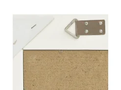 Espejo de pared estilo barroco 60x60 cm Blanco