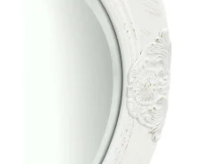 Espejo de pared estilo barroco blanco 50 cm ES138201